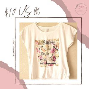 Floral print t-shirt